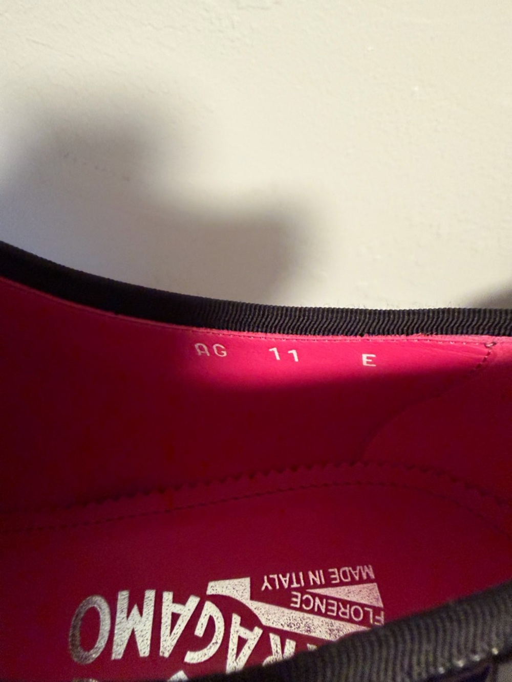 Salvatore Ferragamo Black Patent Leather Oxfords with Pink Lining - Picture 5 of 5